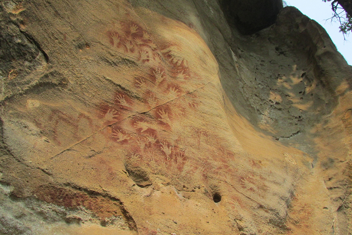 Hand Stencils Forest of Korba Chhattisgarh India Meenakshi Dubey-Pathak