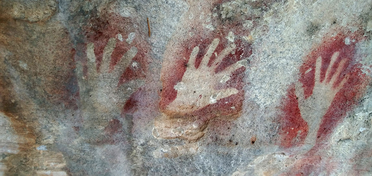 Hand Stencils Forest of Korba Chhattisgarh India Meenakshi Dubey-Pathak