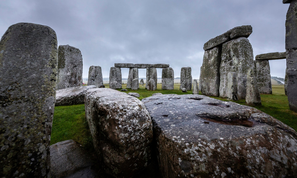 
neolithic circle shafts Stonehenge world heritage site archaeologists prehistoric Durrington Walls