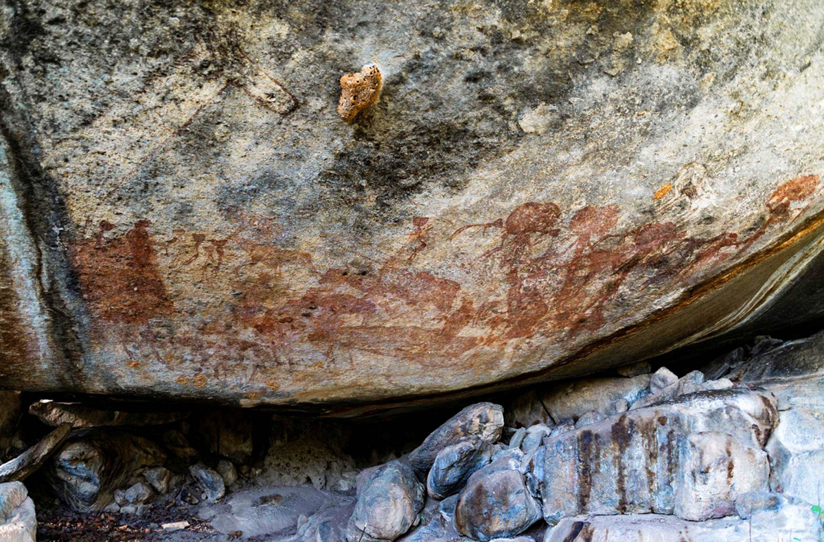 rock art cave paintings anthropomorphic figures Tanzania Swaga Swaga