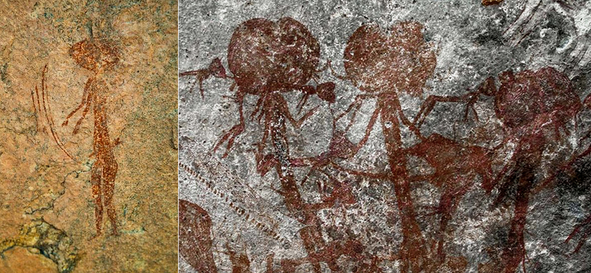 rock art cave paintings anthropomorphic figures Tanzania Swaga Swaga