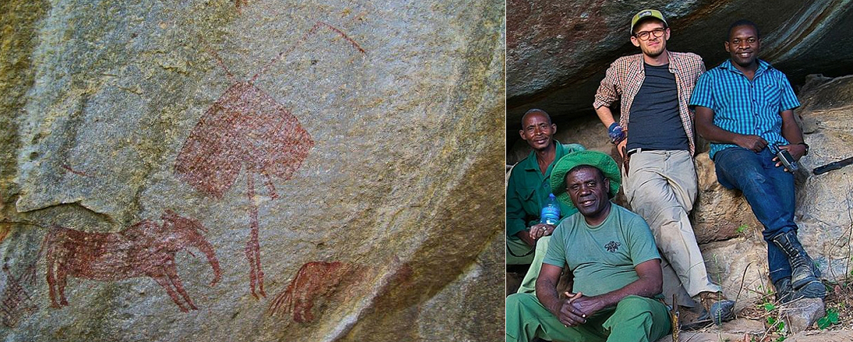 rock art cave paintings anthropomorphic figures Tanzania Swaga Swaga