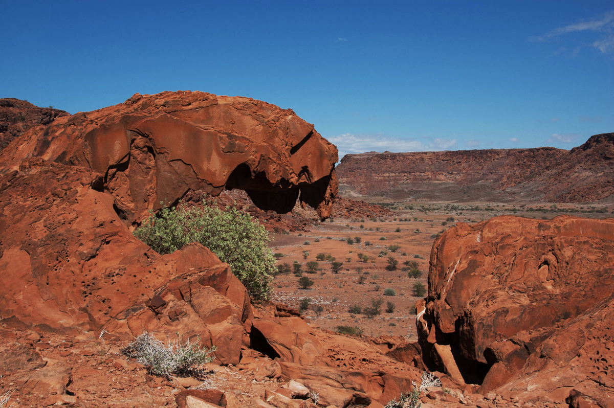 Reflecting art landscape Namibia