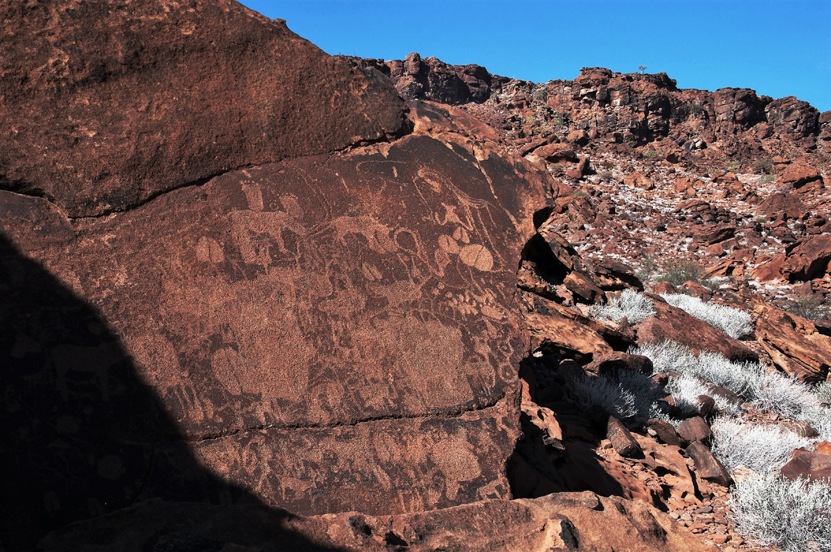 Reflecting art landscape Namibia