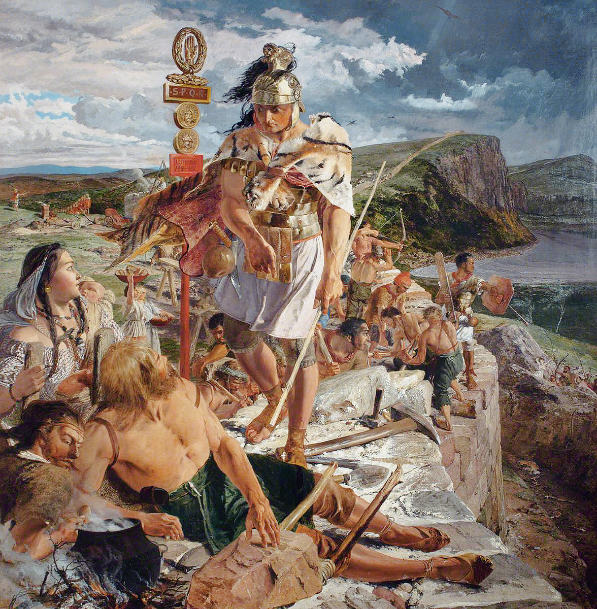 Study for Building the Roman Wall c.1857 by William Bell Scott