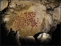 Chauvet Cave Art Red Dot Painting