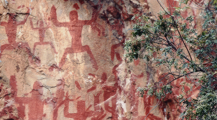 The rock art of Huashan may owe its survival to post-partum blood