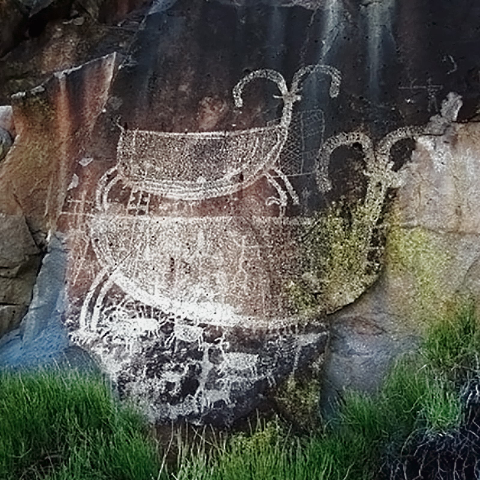 Rock Art Engravings Coso Range Petroglyphs Pictographs Bradshaw Foundation Archaeology Sheep Bighorn Cult California USA America United States Rockart