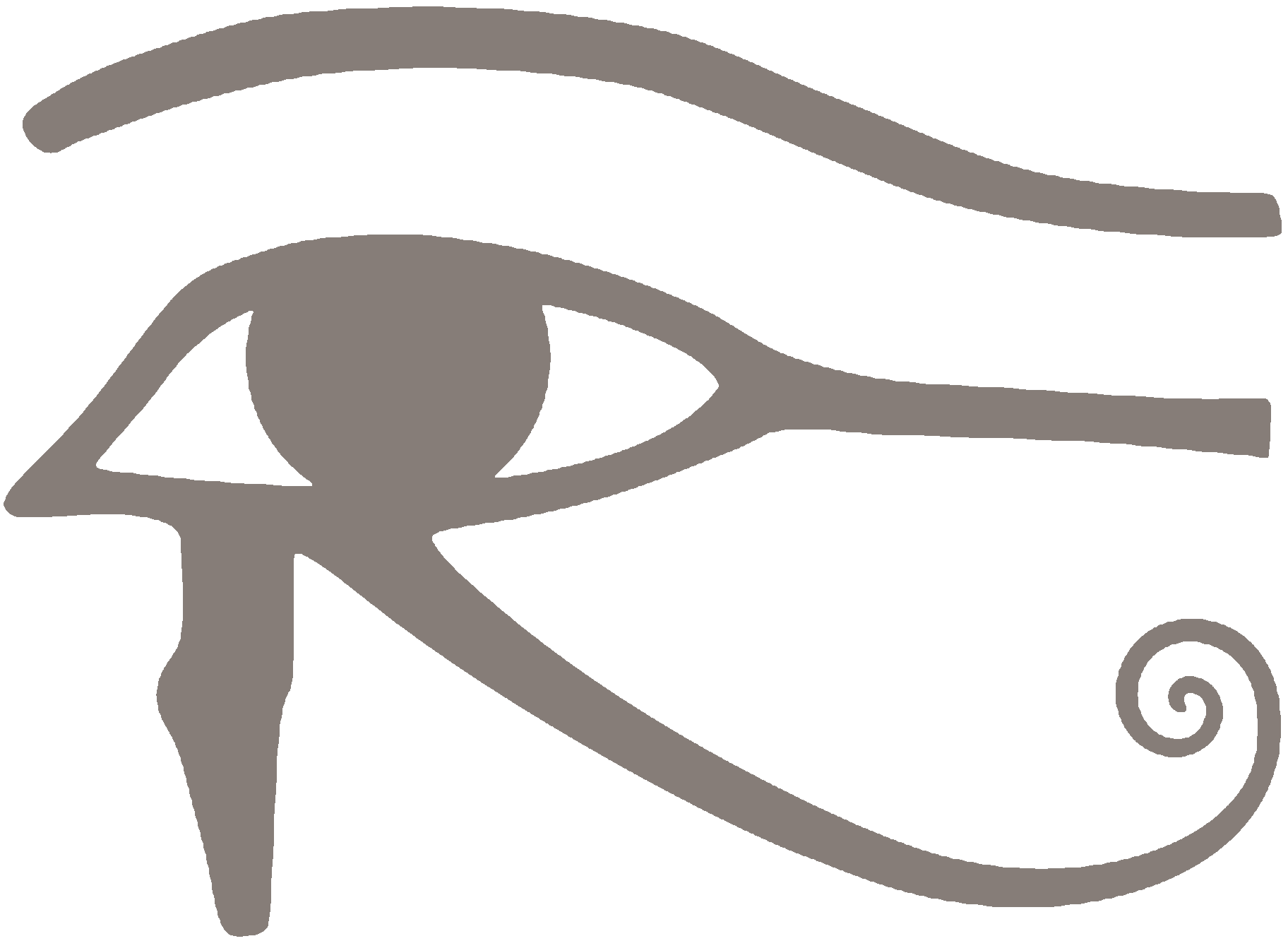 Hathor, in bovine form, emerges from a hill representing the Theban necropolis in a copy of the Book of the Dead from the 13th century BC