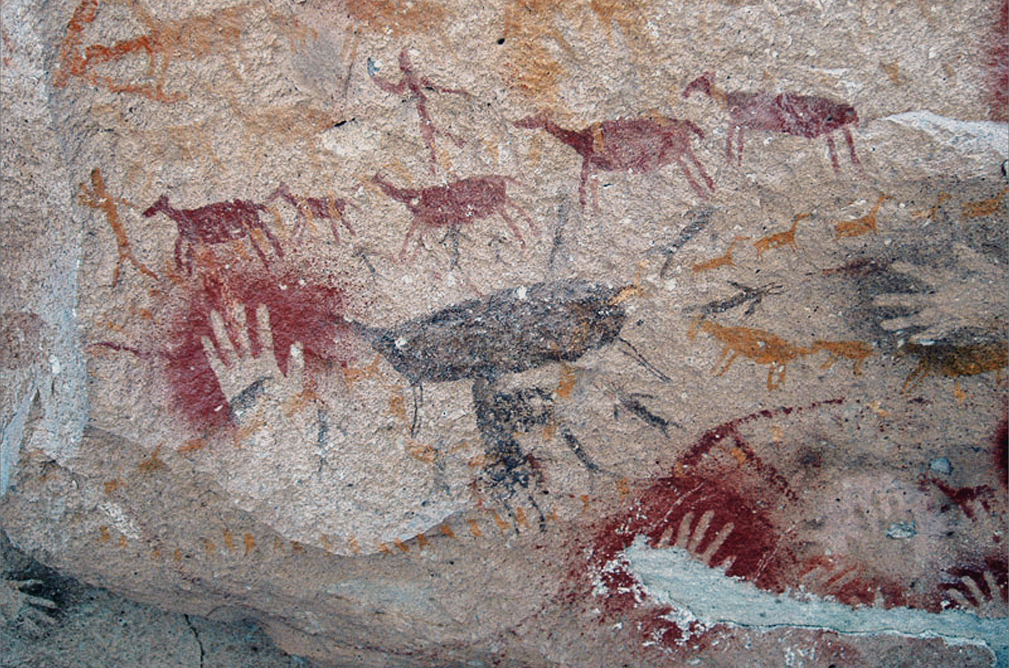 Cuevas de las Manos Cave of the Hands Handprints Hand Prints Motif Rock Art Argentina Archaeology