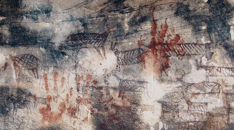 Rock Art Handprints in Central India Archaeology Bradshaw Foundation