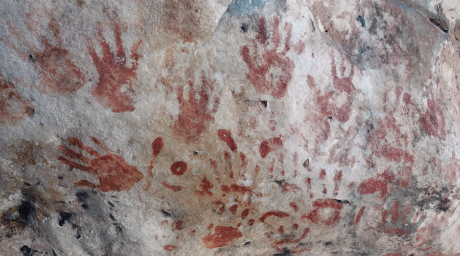 Hand Paintings in World Rock Art Petroglyphs Petroglyph Archaeology Bradshaw Foundation