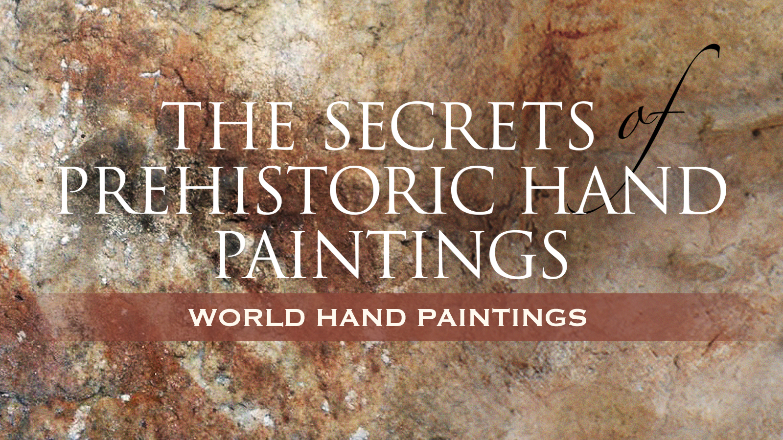 Rock Art Prehistoric Hand Paintings Hands Cave of Maltravieso Cáceres Extremadura Spain Archaeology