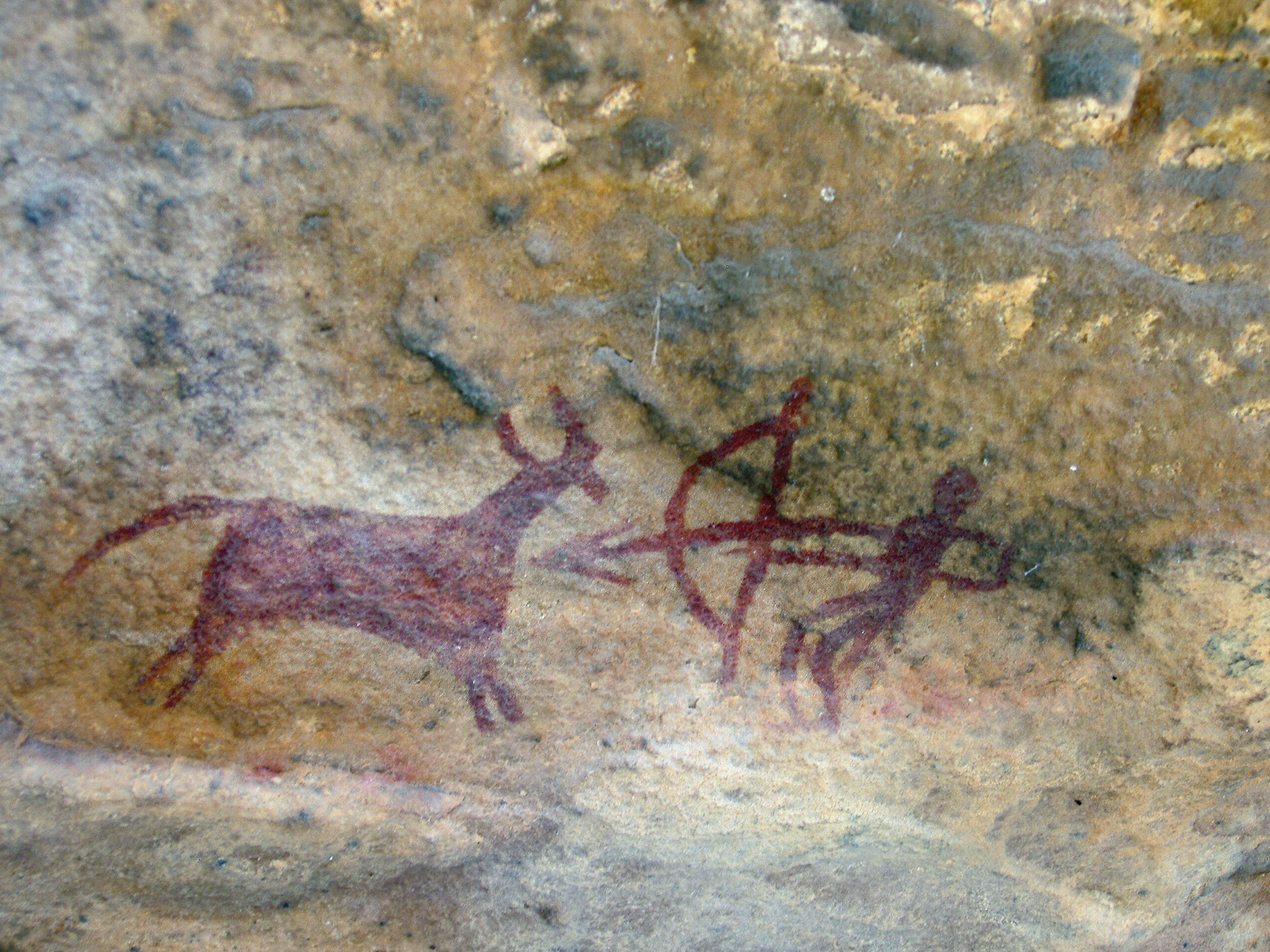 India Rock Art Cave Paintings Chaturbhujnath Nala Characteristics Bradshaw Foundation