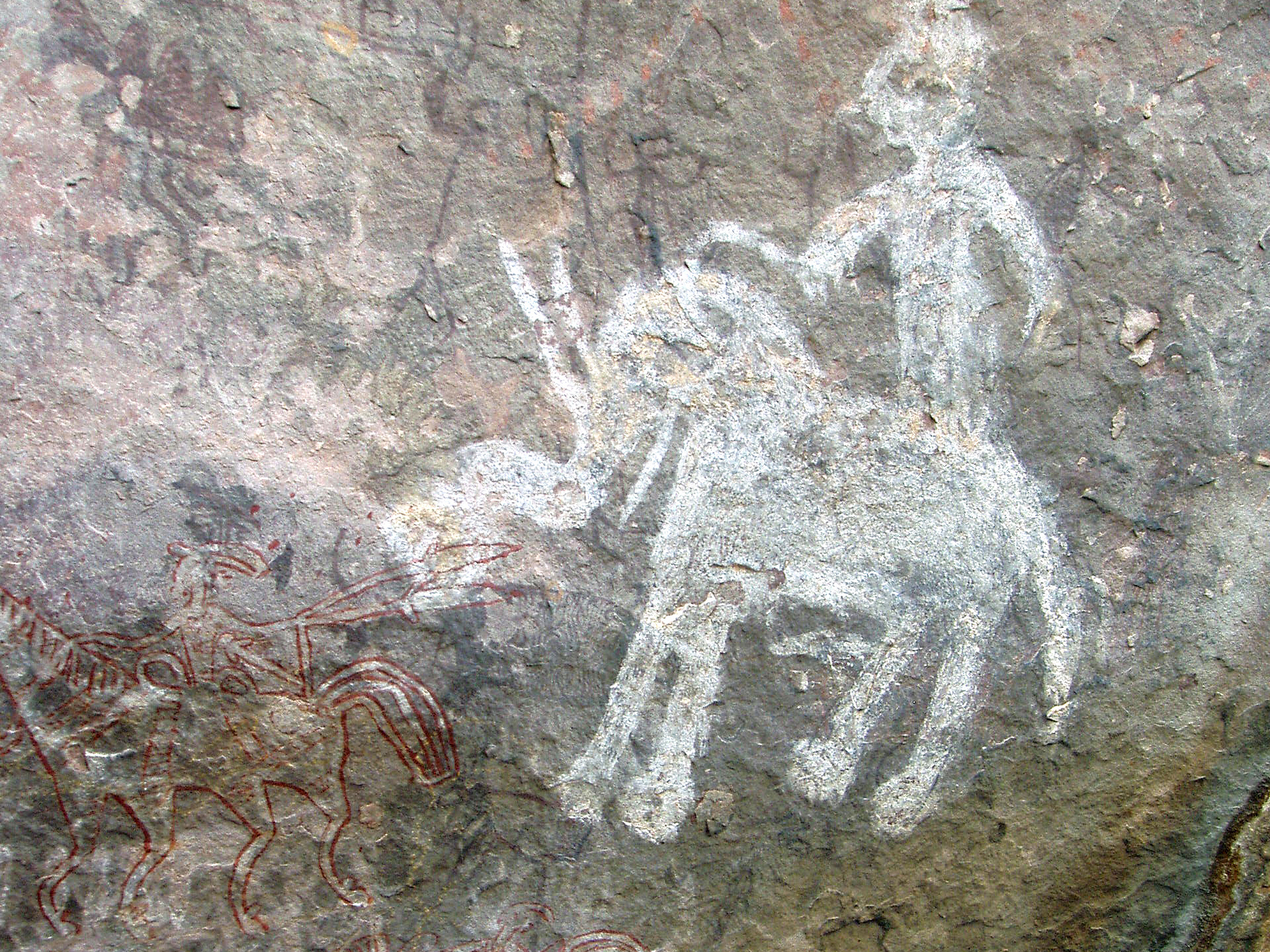 India Rock Art Cave Paintings Characteristics Bhimbetka Bradshaw Foundation