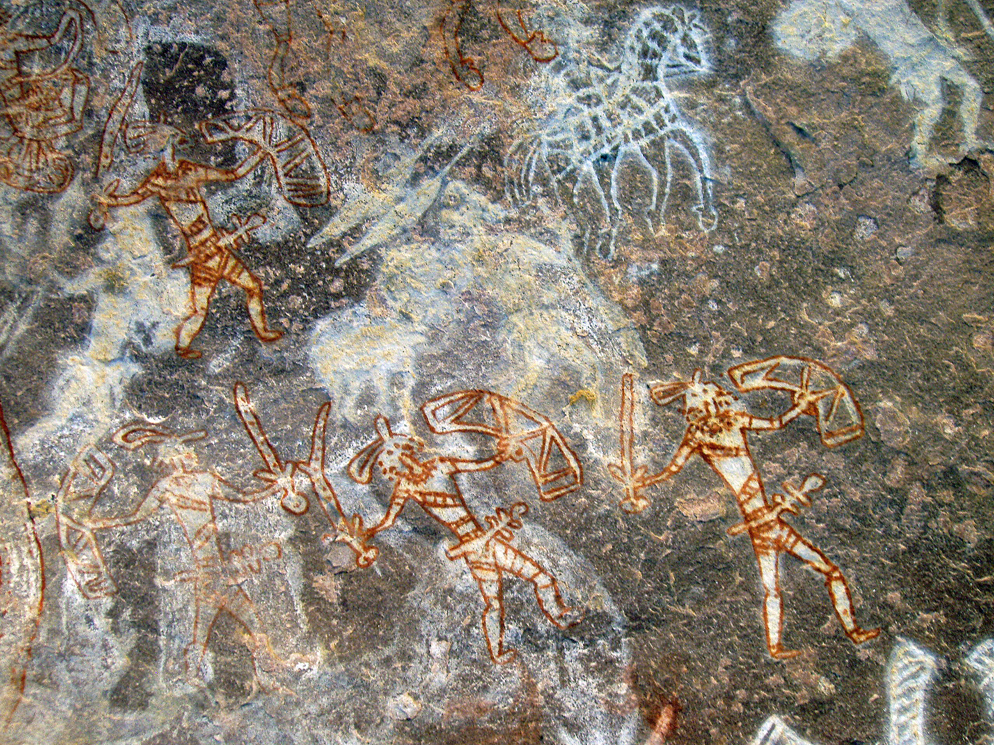 India Rock Art Cave Paintings Bhimbetka Characteristics Bradshaw Foundation