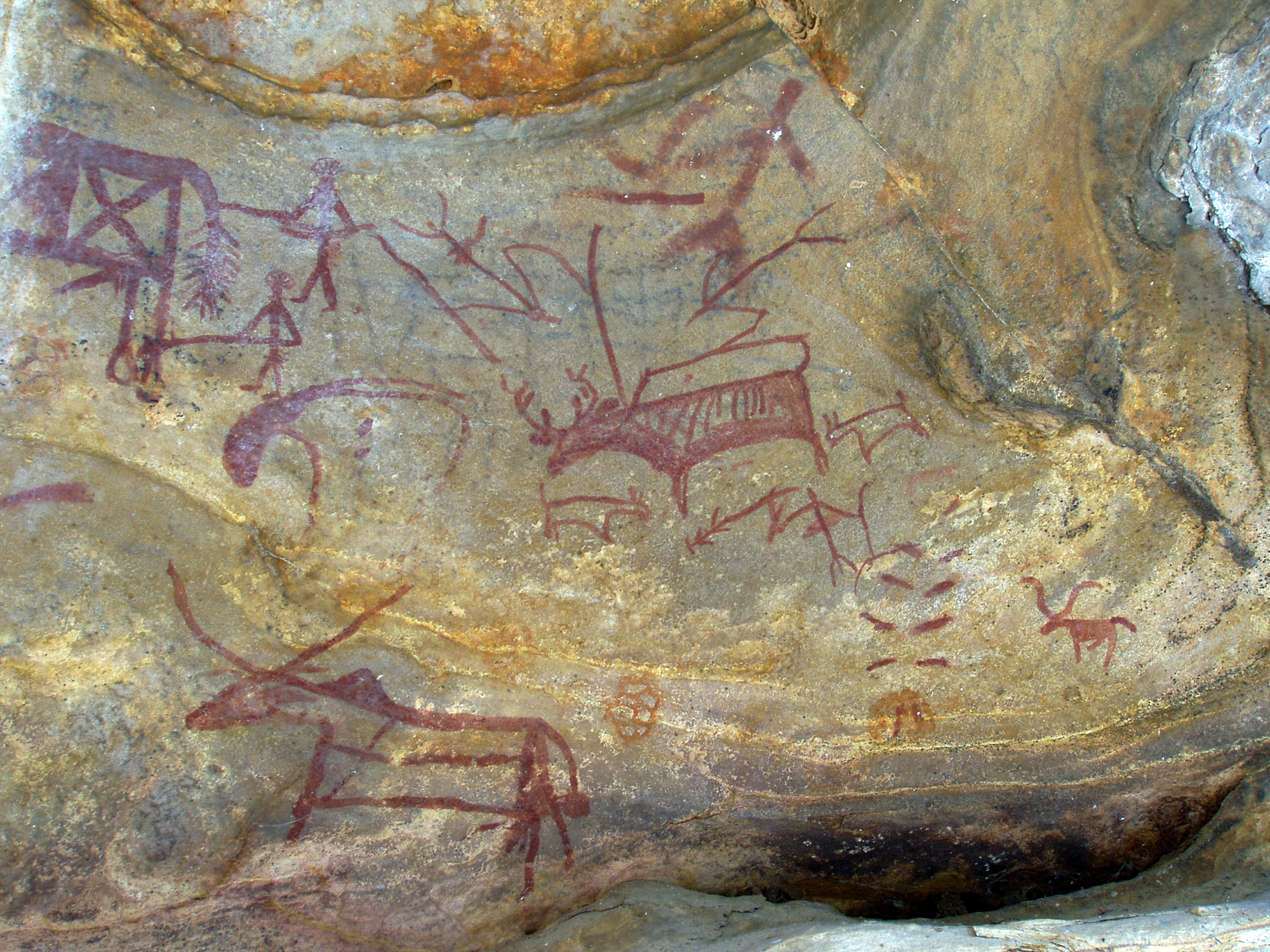 India Rock Art Cave Paintings Chaturbhujnath Nala Bradshaw Foundation