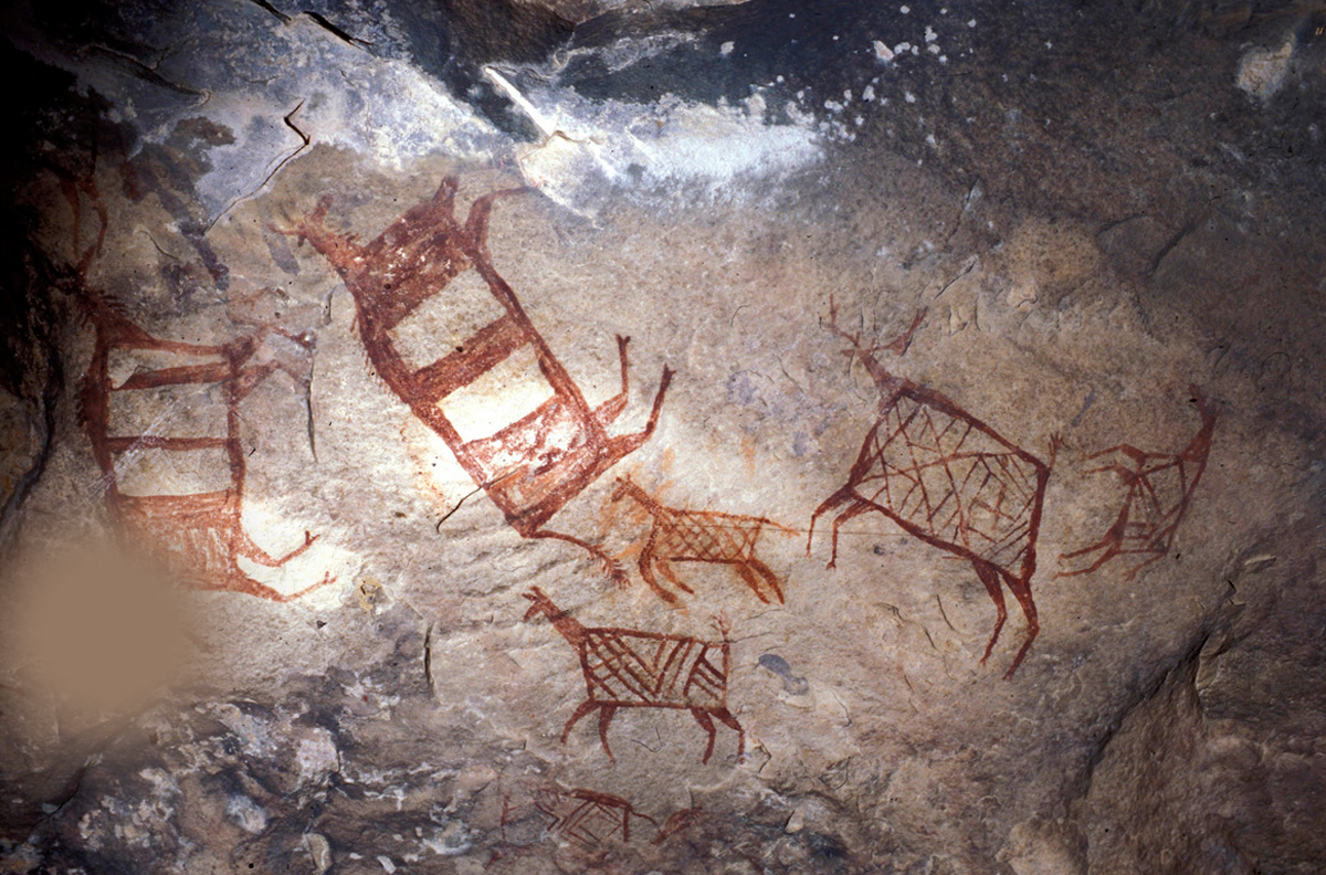 India Rock Art Cave Paintings Karabad Bradshaw Foundation