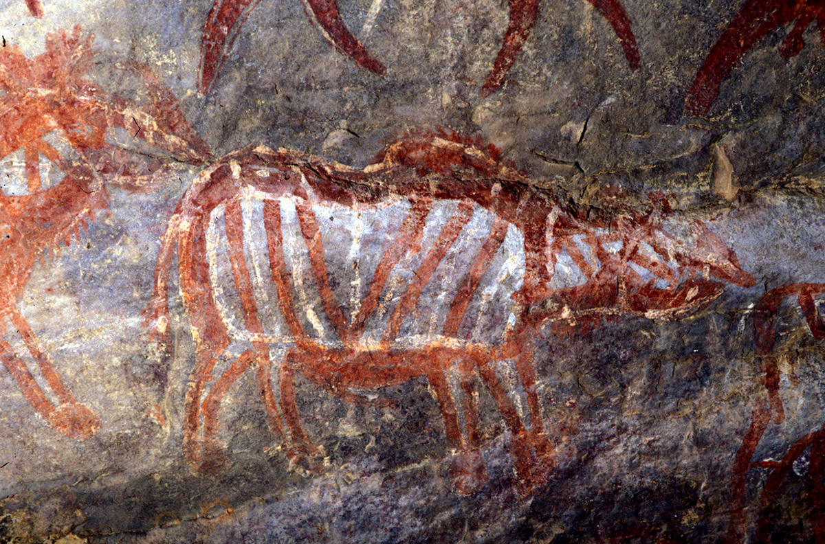 India Rock Art Cave Paintings Karabad Bradshaw Foundation