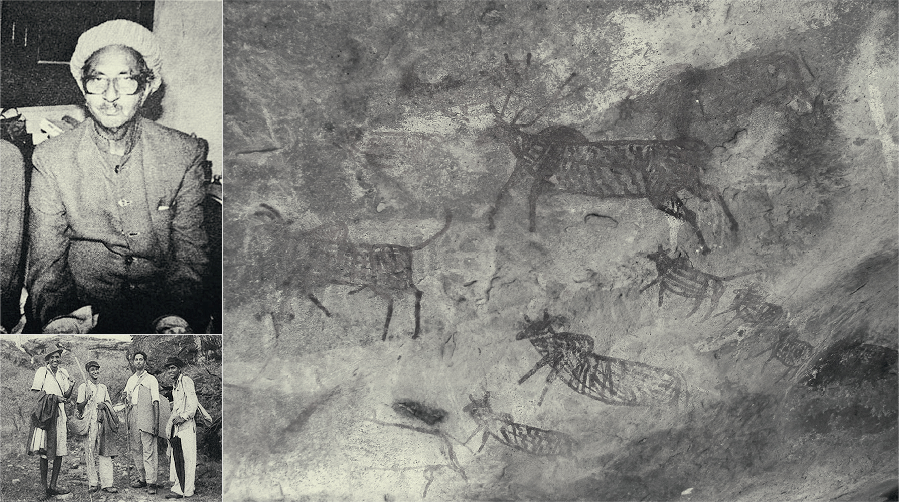 India Rock Art Cave Paintings Dr V S Wakankar Bhimbetka India World Heritage List of UNESCO Bradshaw Foundation
