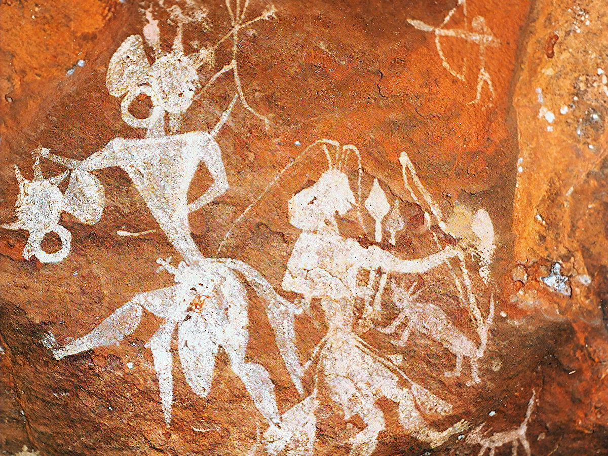 India Rock Art Headhunters