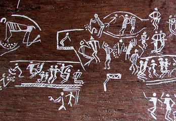 India Rock Art Paintings Contemporary Art