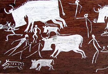 India Rock Art Paintings Contemporary Art