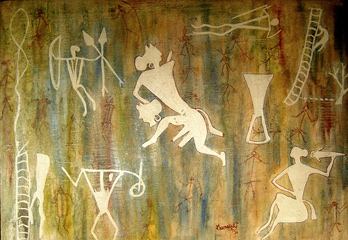 India Rock Art Paintings Contemporary Art