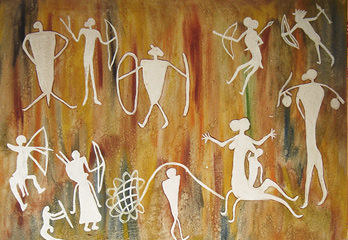 India Rock Art Paintings Contemporary Art