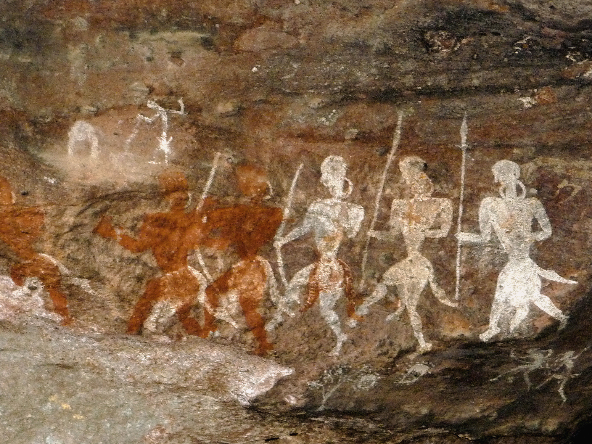 India Prehistoric Rock Art Paintings Pachmarhi Hills