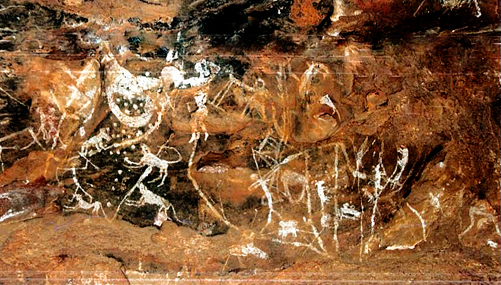 Bradshaw Foundation Rock Art Paintings Pachmarhi Hills India Prehistoric Prehistory Archaeology