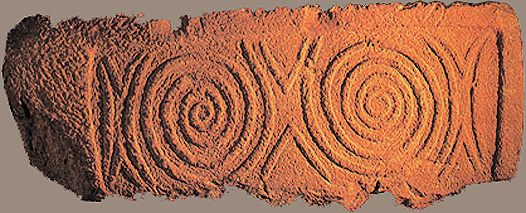 Temples Malta  Bugibba Temple Spirals Relief