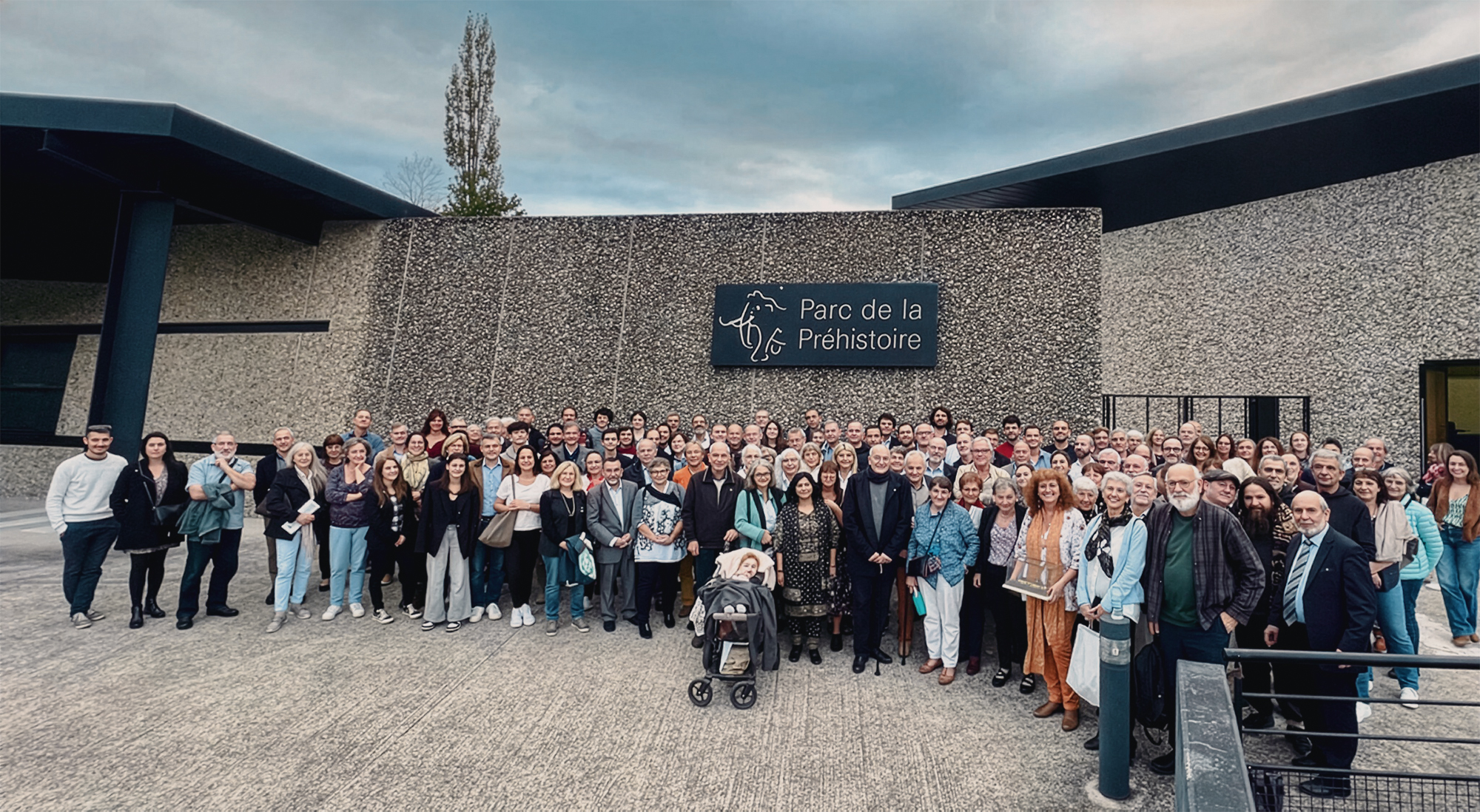 Friends and colleagues gathered around Jean Clottes on October 21, 2023