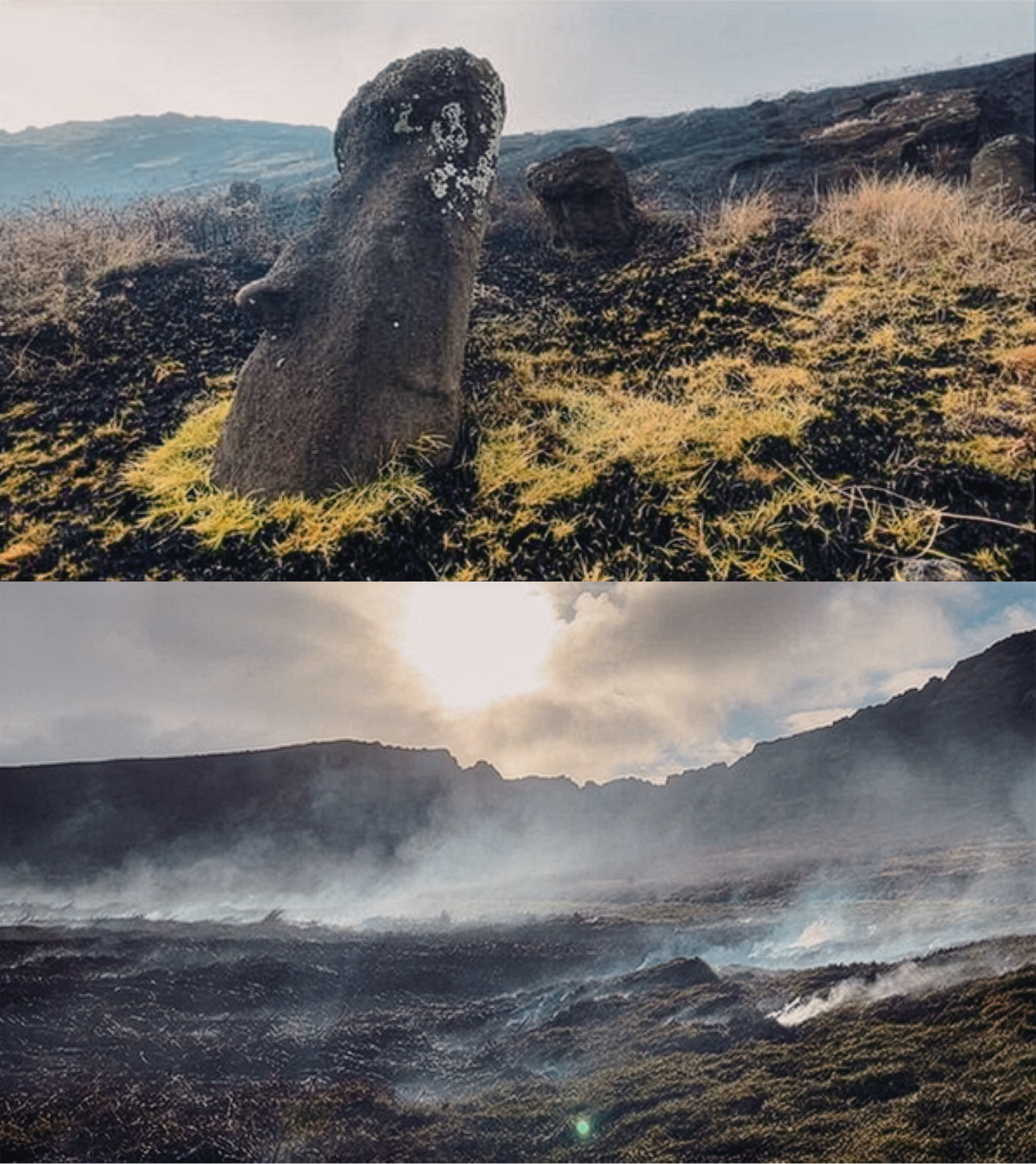 Rapa Nui: Sacred statues damaged by fire