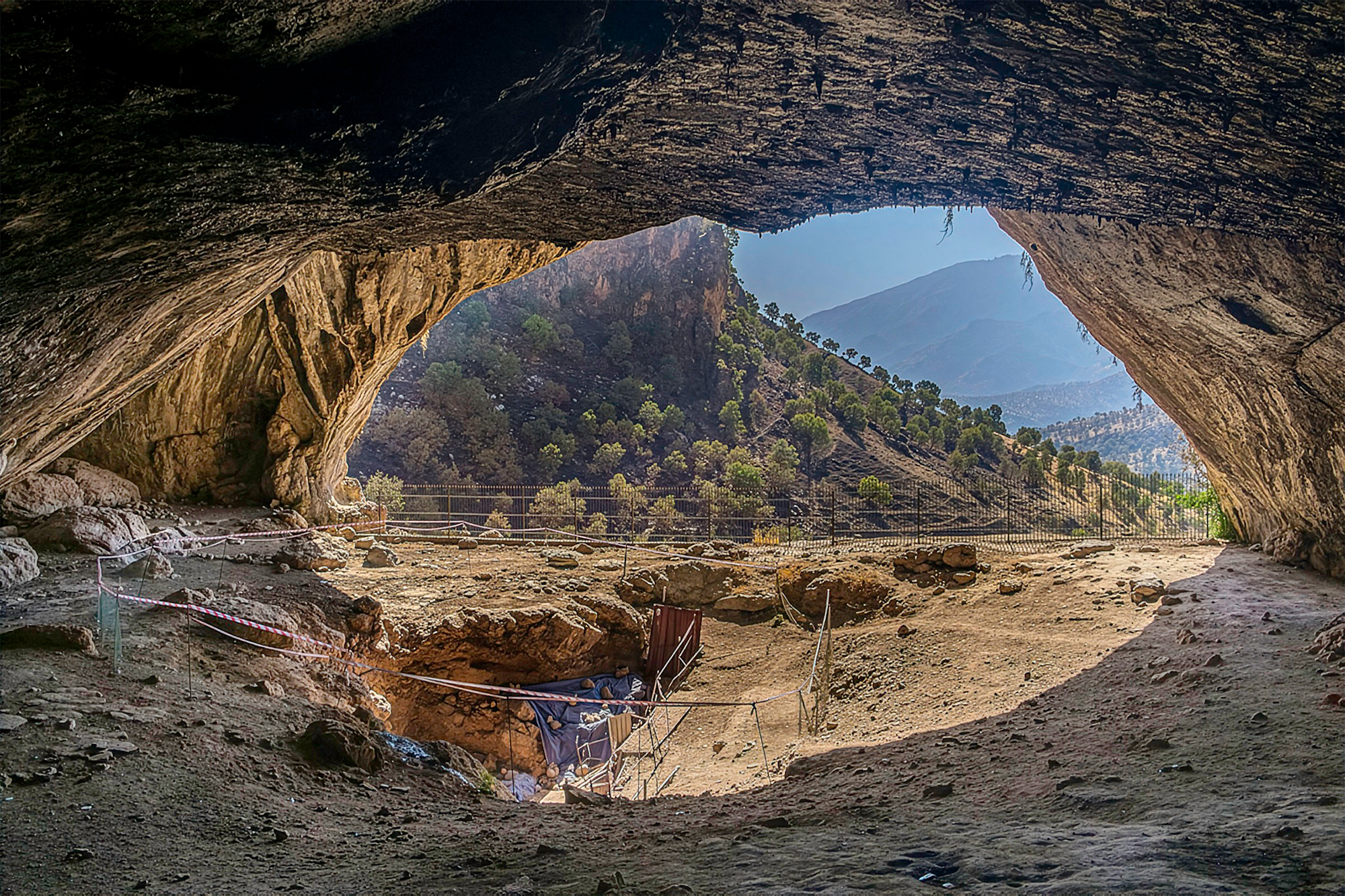 Inside the Shanidar Cave complex, where the remains of what is believed to be the world’s oldest flatbread were found