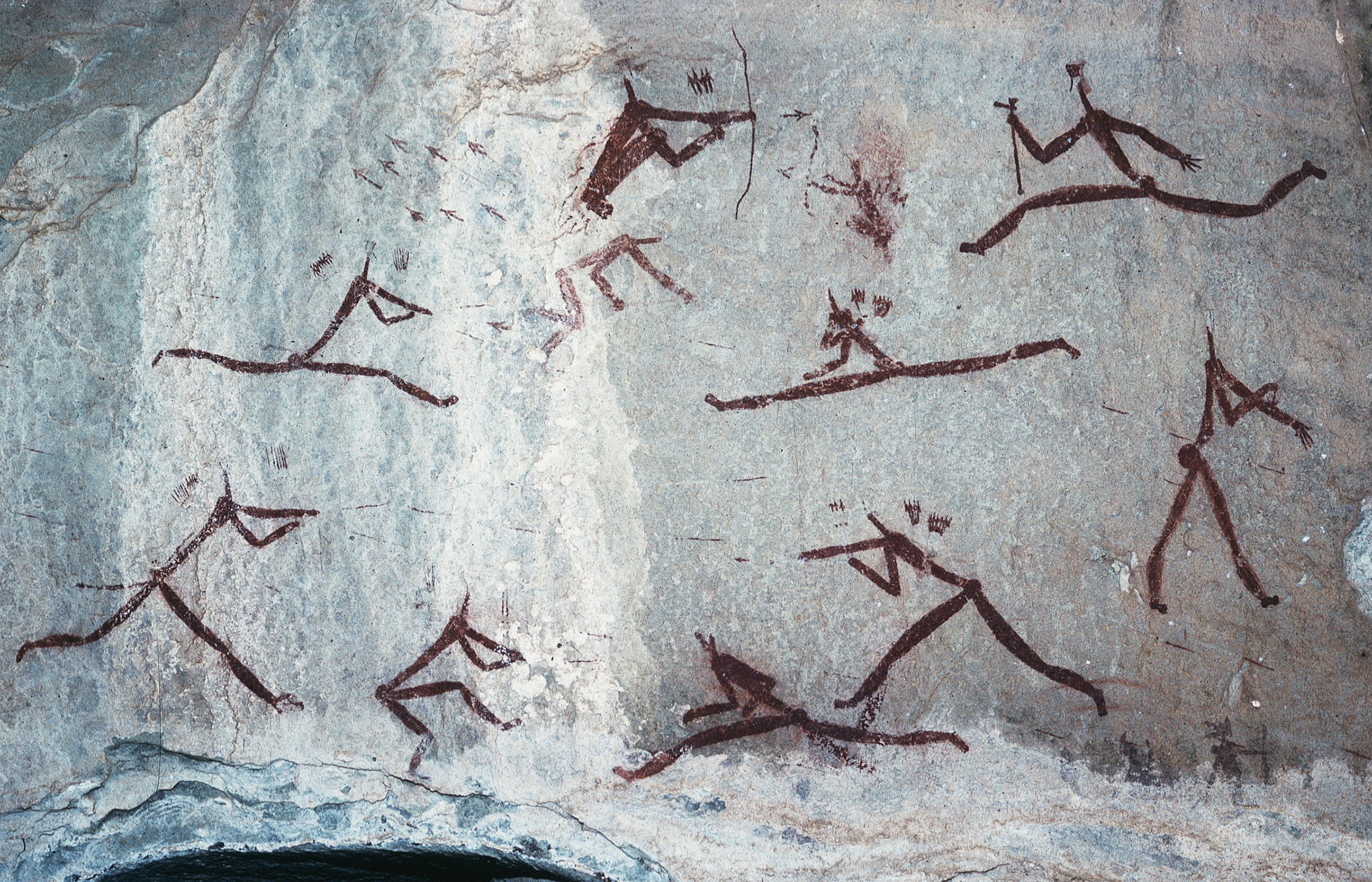 Central part of the Battle Cave fight scene, Injasuthi, February 1980