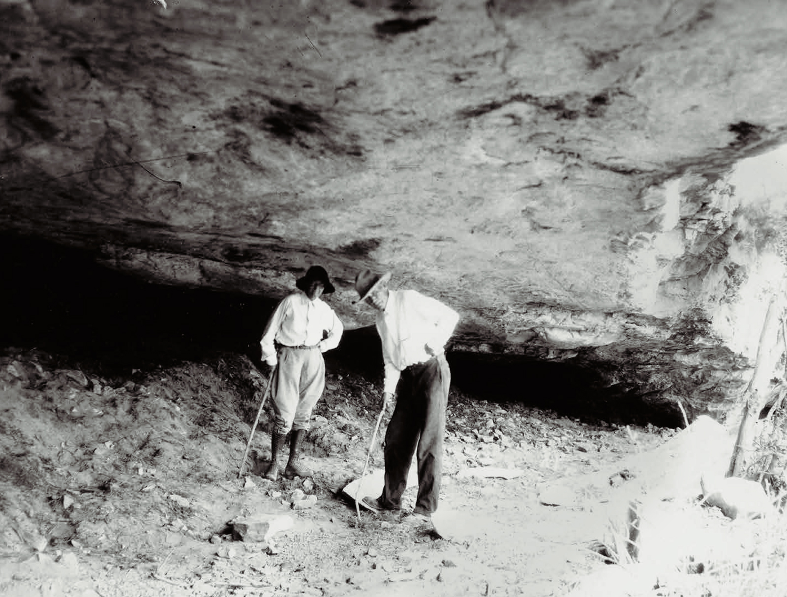 Virigina Carson was a member of the Witte expedition led by Emma Gutzeit (pictured here). These pioneering women of the 1930s were the first to document the rock art of the Lower Pecos