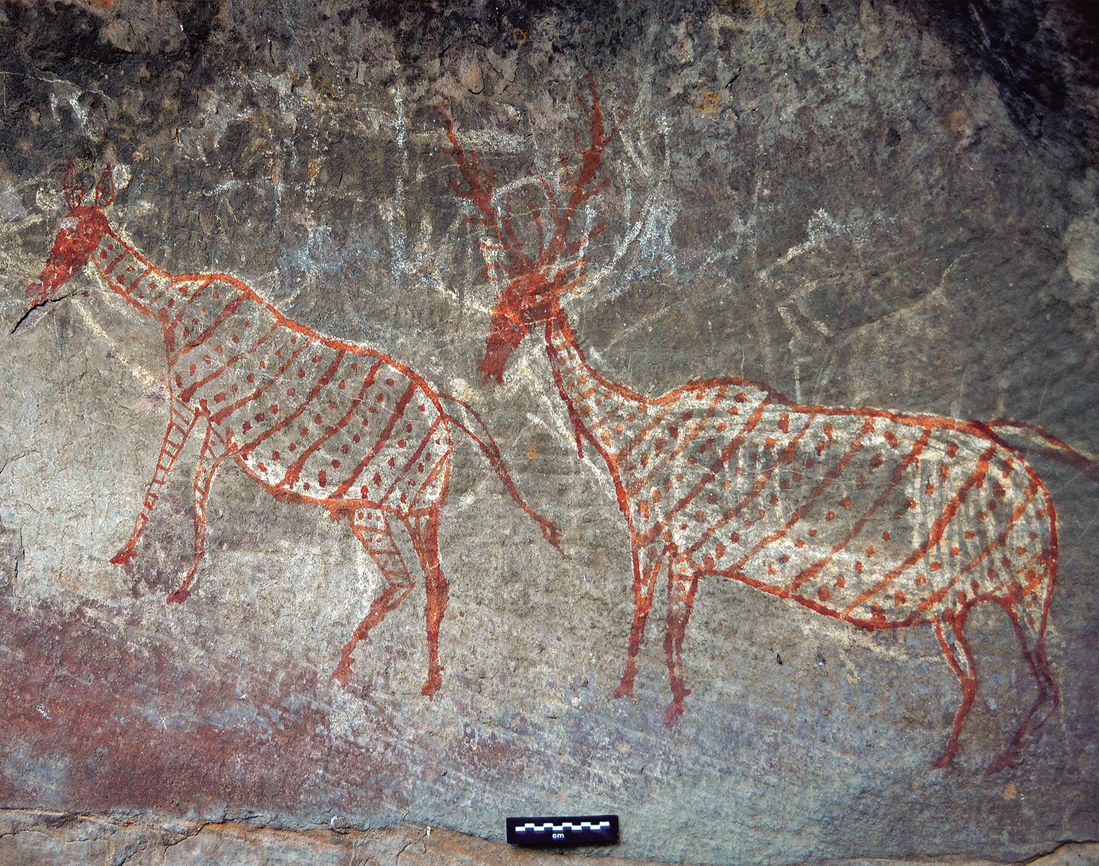 Representation of a pair of deer
