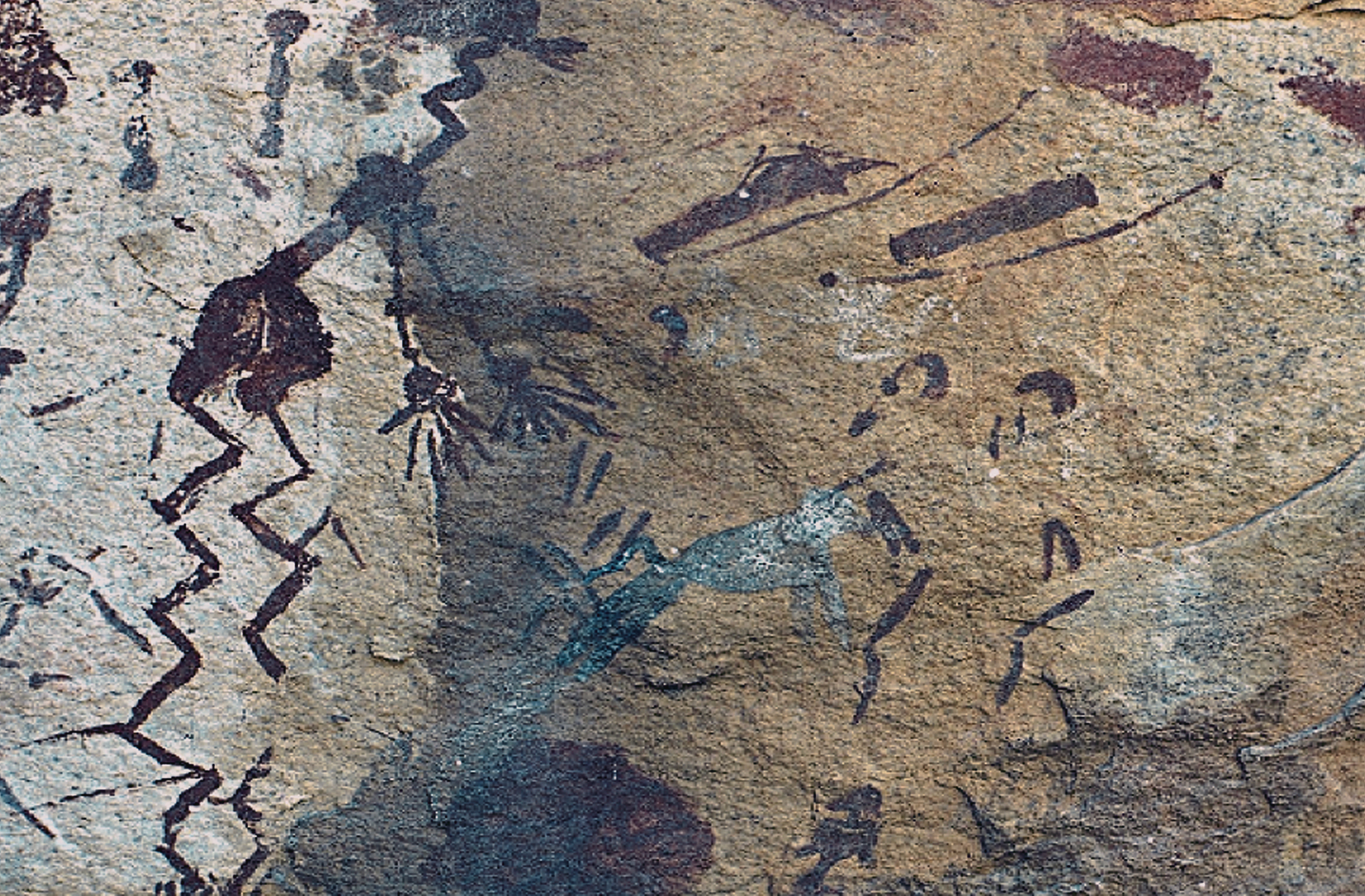 Detail of an individual undergoing significant somatic distortions. Underberg, KwaZulu Natal, South Africa