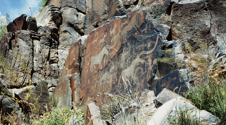 Petroglyphs within the Archaeological Landscape of Tamgaly Kazakhstan Rock Art Network Cave Paintings UNESCO World Heritage List Bradshaw Foundation Getty Conservation Institute