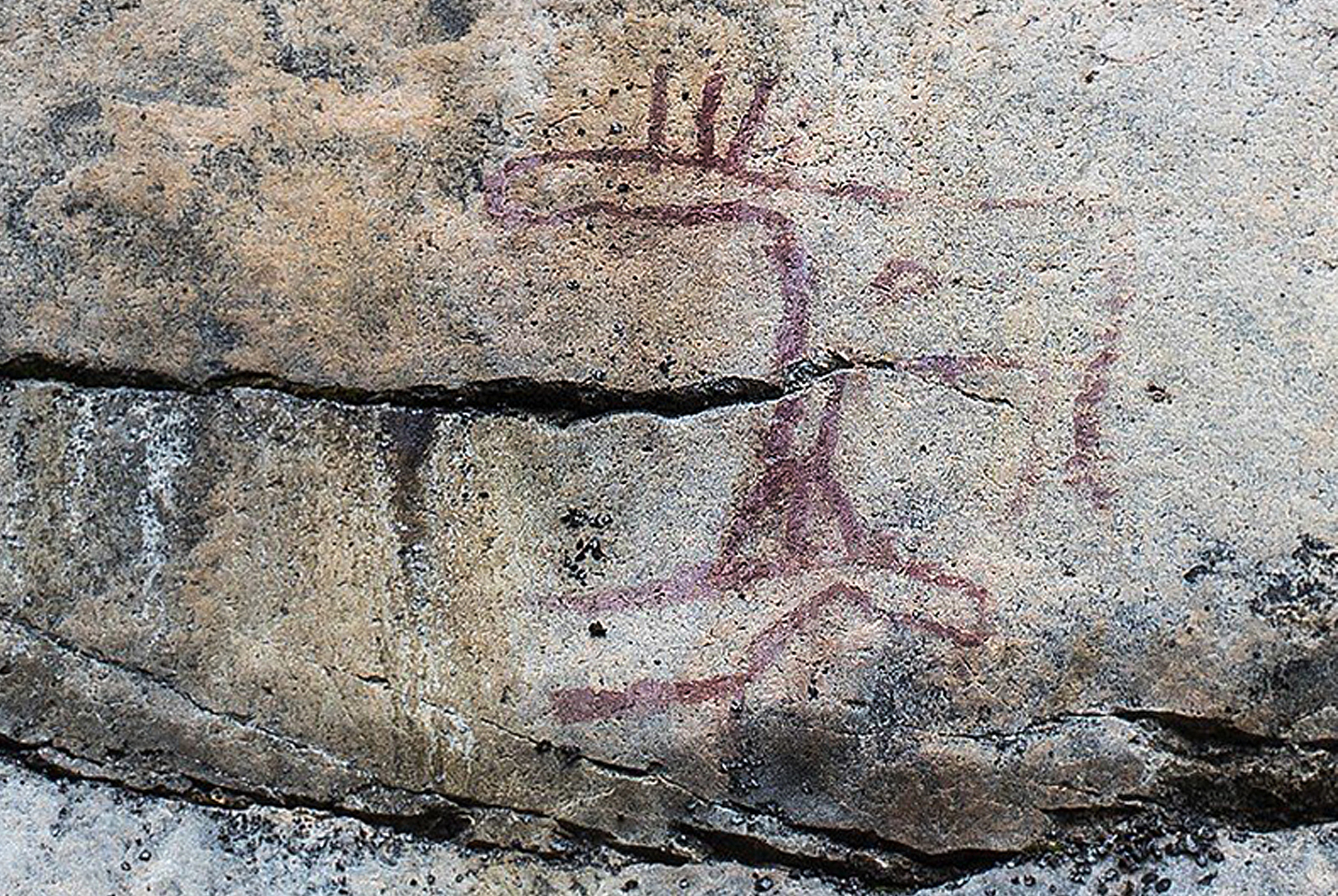 Kolmiköytisienvuori Ruokolahti Finland Rock Art Petroglyphs Pictographs Scandinavia
