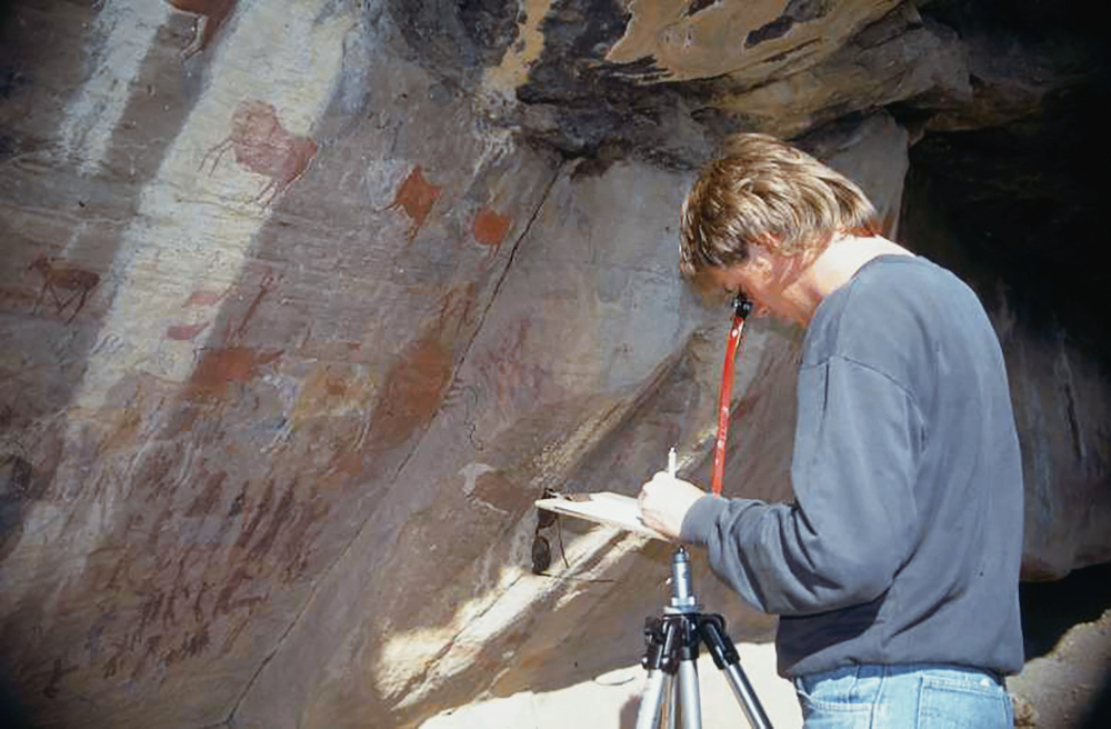 San Painting, Rouxville, South Africa<br>Rock Art Research Institute RARI South Africa