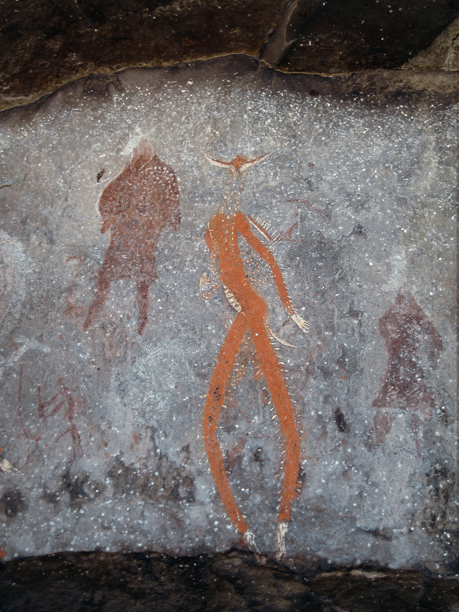 The rock art paintings reflect the San travelling to the spirit realm San Rock Art South Africa