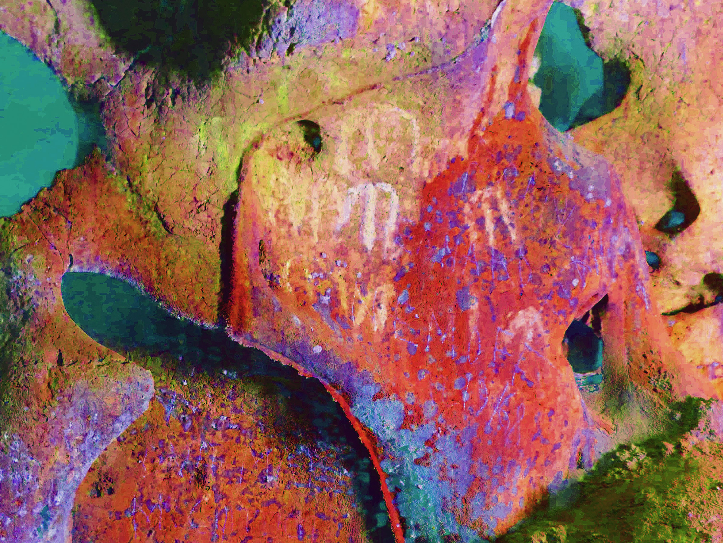 Ancient Rock Art Exploring Andalucia Painted Caves Spain Images showing our progression through the cave system