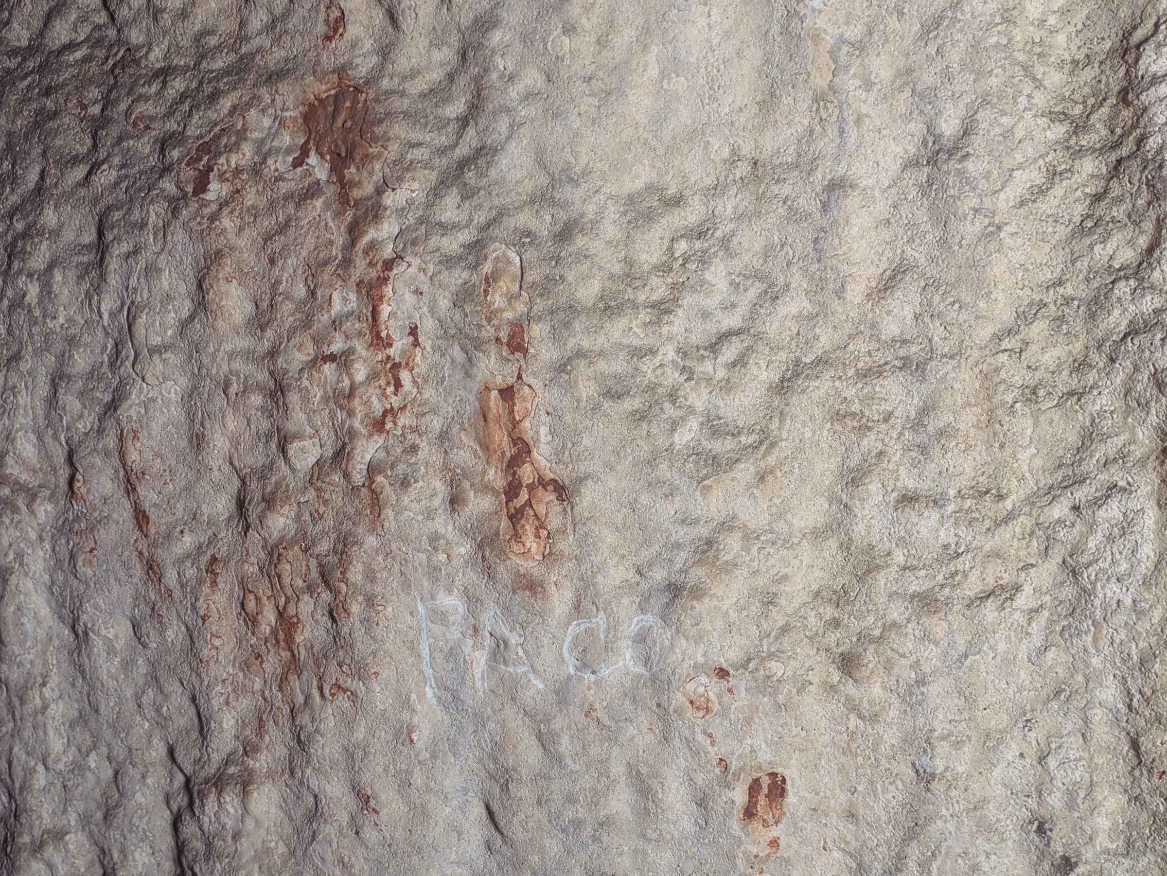 Ancient Rock Art Exploring Andalucia Painted Caves Spain Various forms of artistic endeavour (with their D-Stretch counterparts), present on speleothems and rock surfaces throughout the periphery walling of the cavern