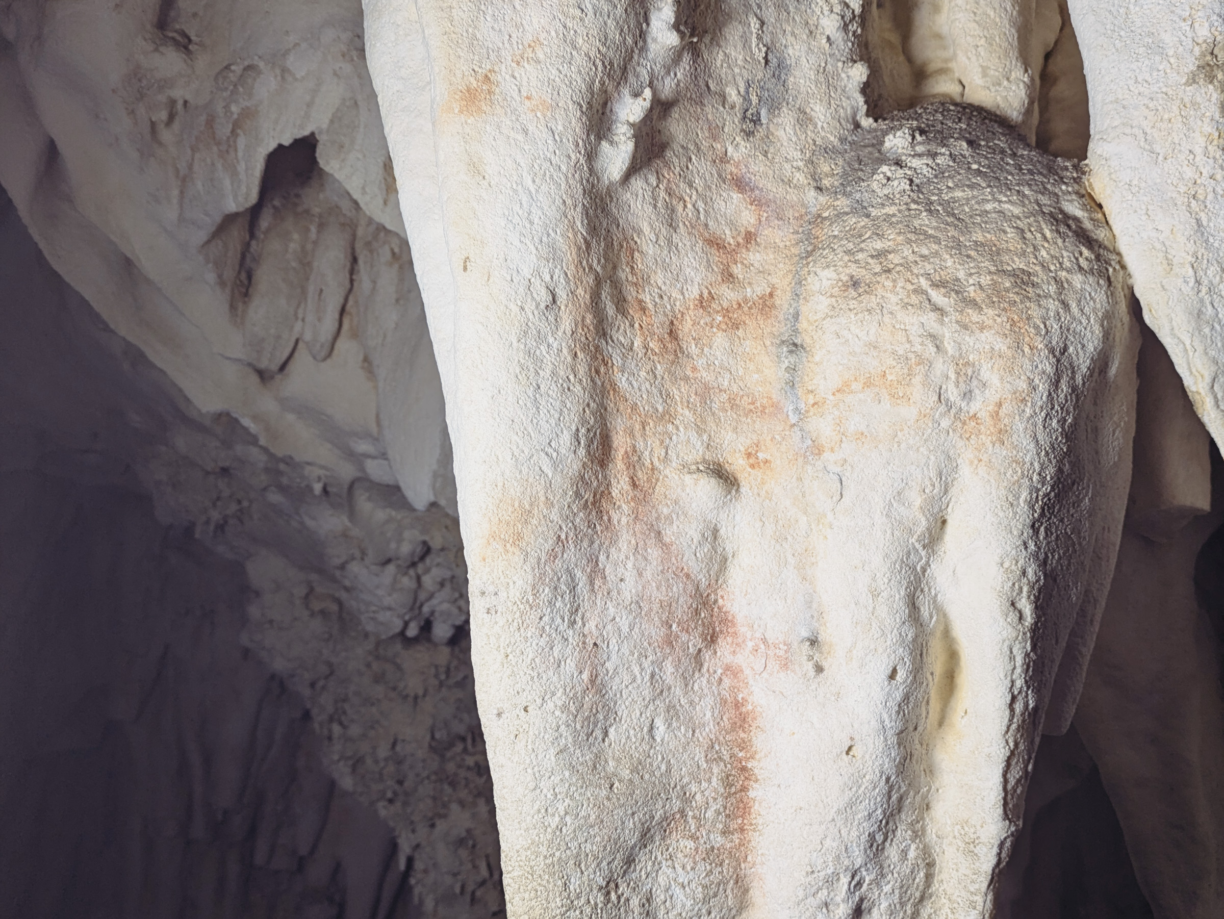 Ancient Rock Art Exploring Andalucia Painted Caves Spain Various forms of artistic endeavour (with their D-Stretch counterparts), present on speleothems and rock surfaces throughout the periphery walling of the cavern