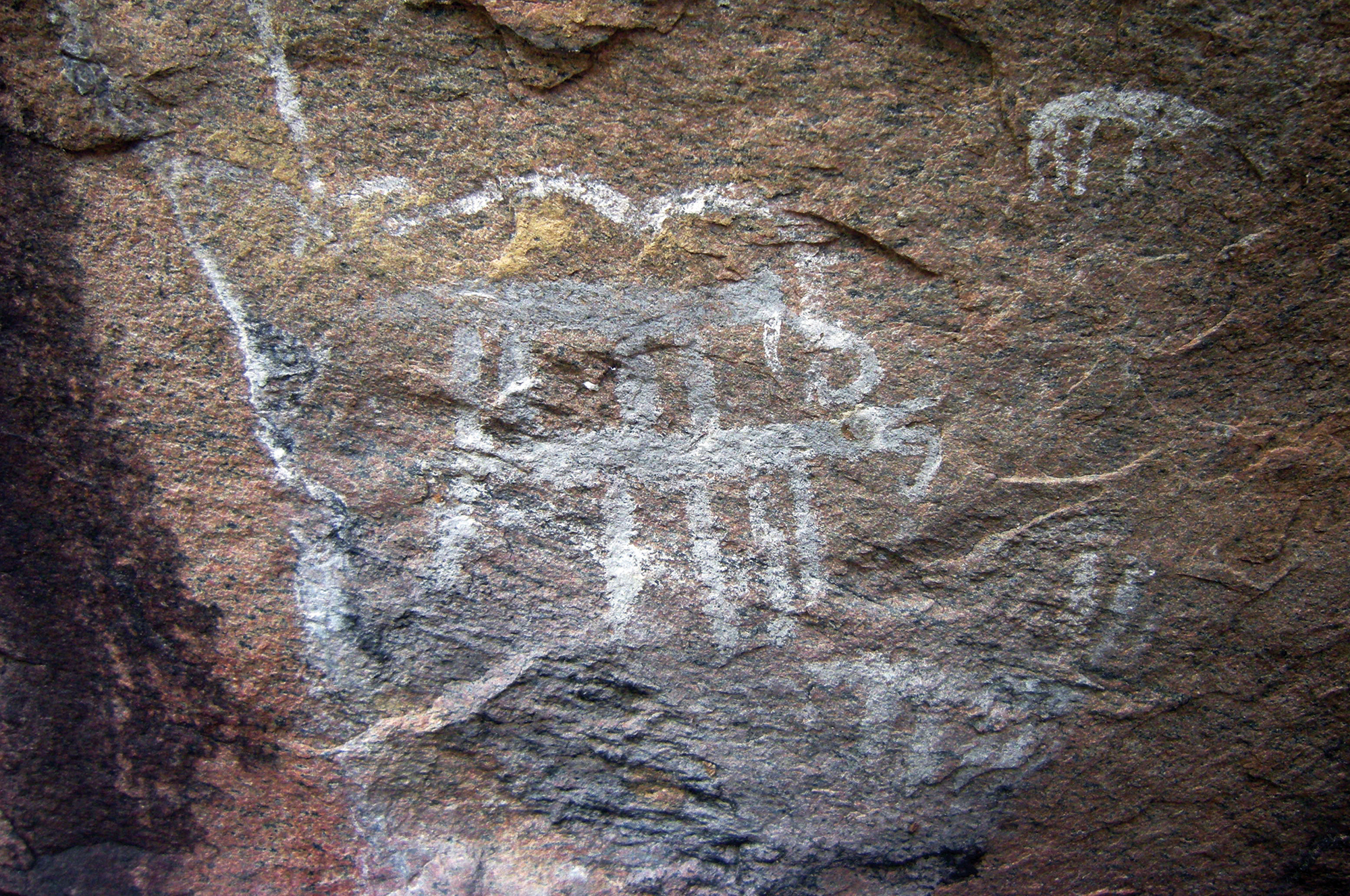 Bradshaw Foundation Sangamankanda Rock Shelter Rock Art Paintings Engraving Sites Sri Lanka