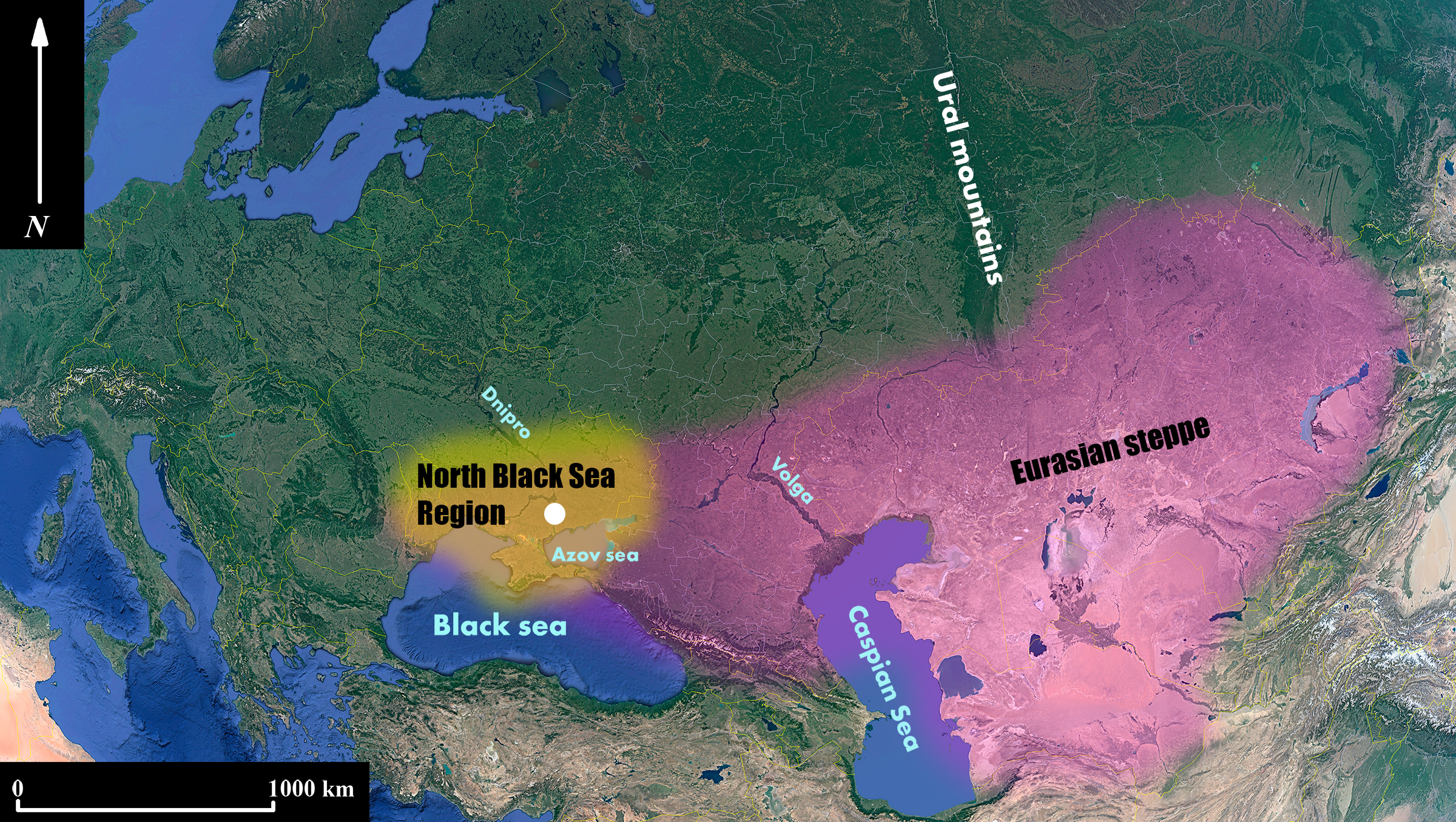 Location Map of Kamyana Mohyla Rock Art of Ukraine