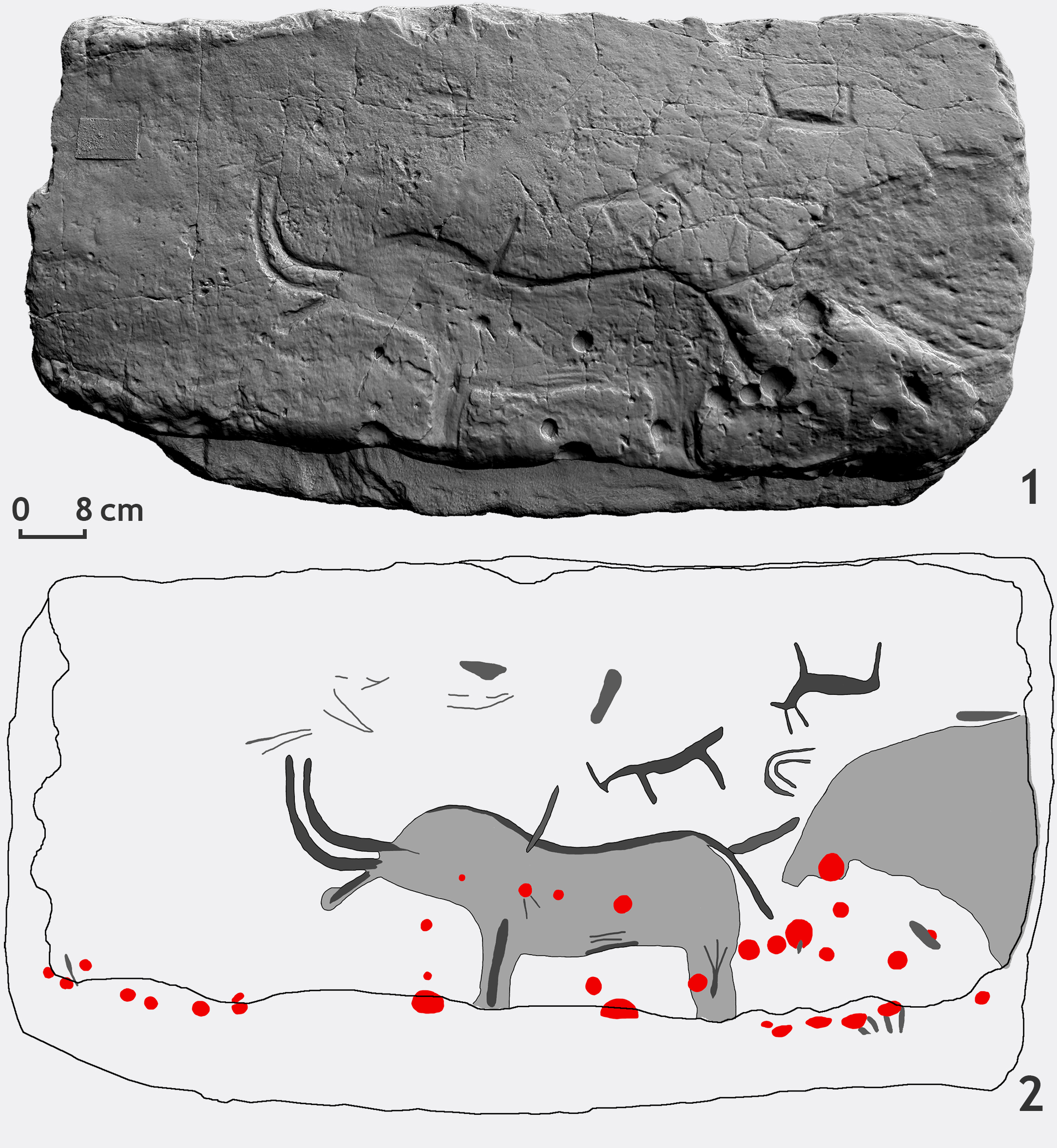 A “Rain Bull” panel Kamyana Mohyla: Rock Art of Ukraine